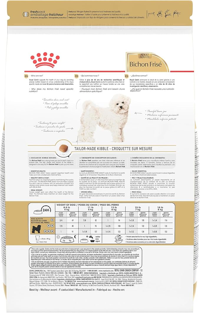 Royal Canin Breed Health Nutrition Bichon Frise Adult Dry Dog Food, 3 lb Bag