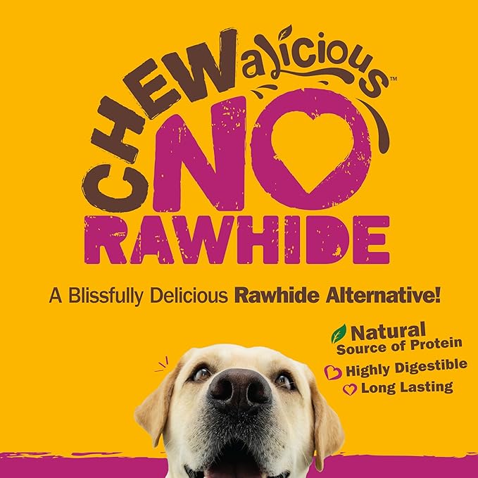 Cadet Chewalicious Chewy 'N Savory Rolls with Real Duck, Rawhide-Free Healthy Dog Chews, Limited-Ingredient Dog Treats & Long-Lasting Chew Treats for Dogs, Duck Flavor, 2 Pack