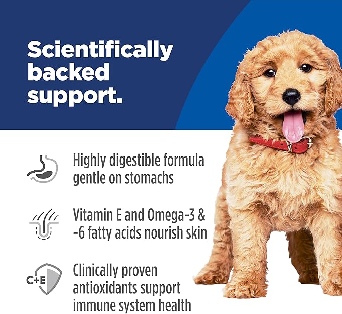 Hill's Science Diet Puppy Sensitive Stomach & Skin Dry Dog Food, Salmon & Brown Rice, 4 lb. Bag