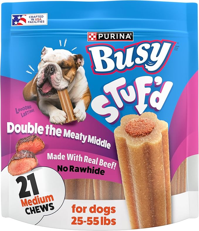 Purina Busy Stuf’d Medium Long Lasting Dog Chews - 21 ct. Pouch