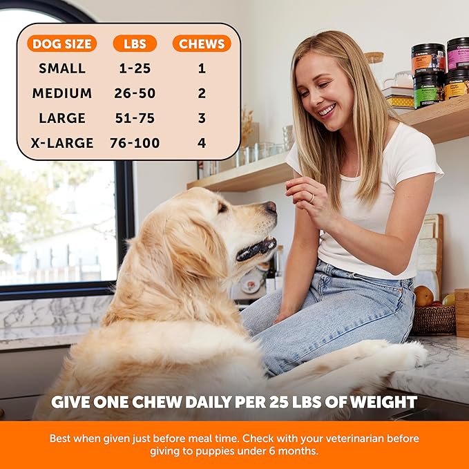 Pet Honesty Hip & Joint Health Soft Chews for Dogs, Joint Supplement with Glucosamine Chondroitin, MSM, Turmeric, Joint Support + Mobility, May Reduce Occasional Discomfort (Chicken 90 Count)