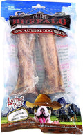 Loving Pets Pure Buffalo 4 To 6-Inch Meaty Femur Bone Dog Treat, 2-Pack