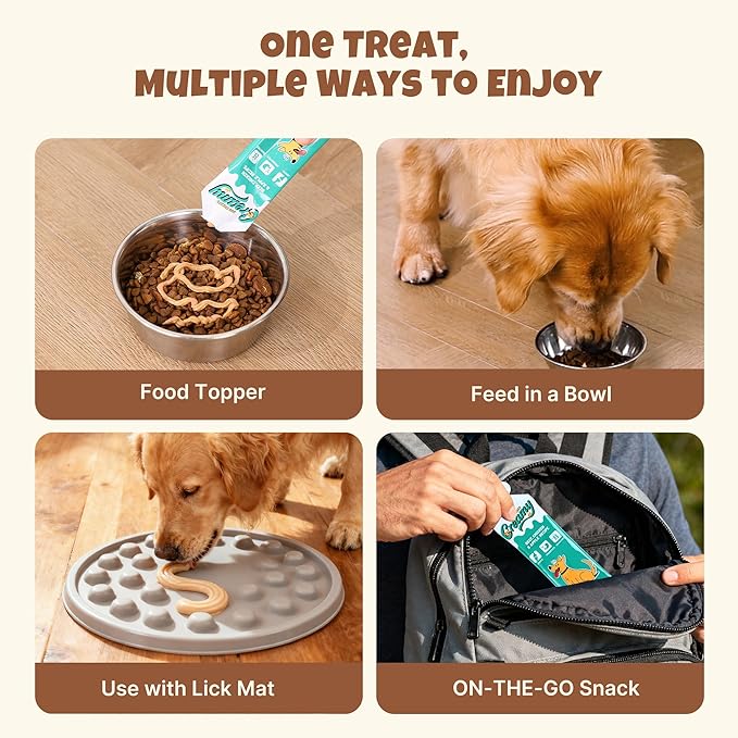 M-PETS Chicken & Carrot Lickable Dog Treats,Soft Healthy Dog Snacks in Squeeze Tubes for Puppies & Seniors,Reward Training or Food Topper, Low-Calorie Puree for Joint & Digestive Support – 8 Pack