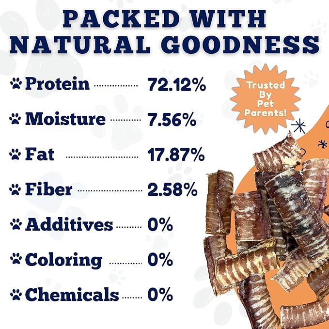 Amazing Dog Treats - 3-4 Inch Beef Trachea Rings (25 pcs/pck) -Premium Dog Chews- Great for Small Size Dogs - Excellent Source of Glucosamine and Chondroitin- Great for All Breeds