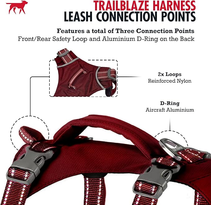 Tuff Pupper Escape Proof Dog Harness for Small Dogs | No Pull Lightweight Adjustable Harness | No Escape Multifunctional Outdoor Pet Gear | Strong Durable Breathable | Secure Comfortable Fit