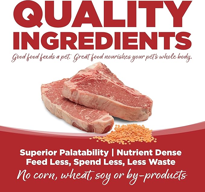 Nutri Source Pure Vita Grain Free Beef & Red Lentils, 25-Pound