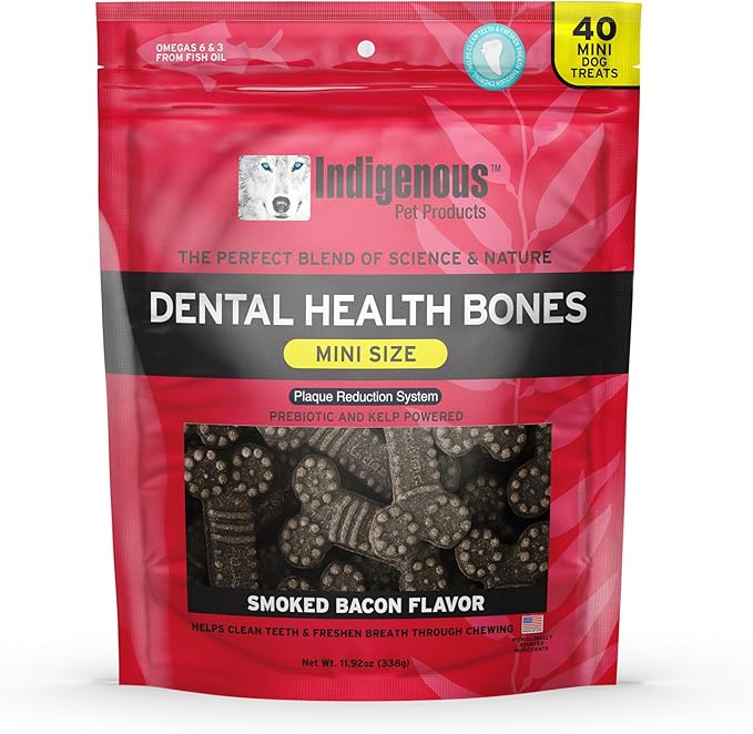 Indigenous Pet Products Pgb 13. 2Oz Mini Bacon Dental Bones