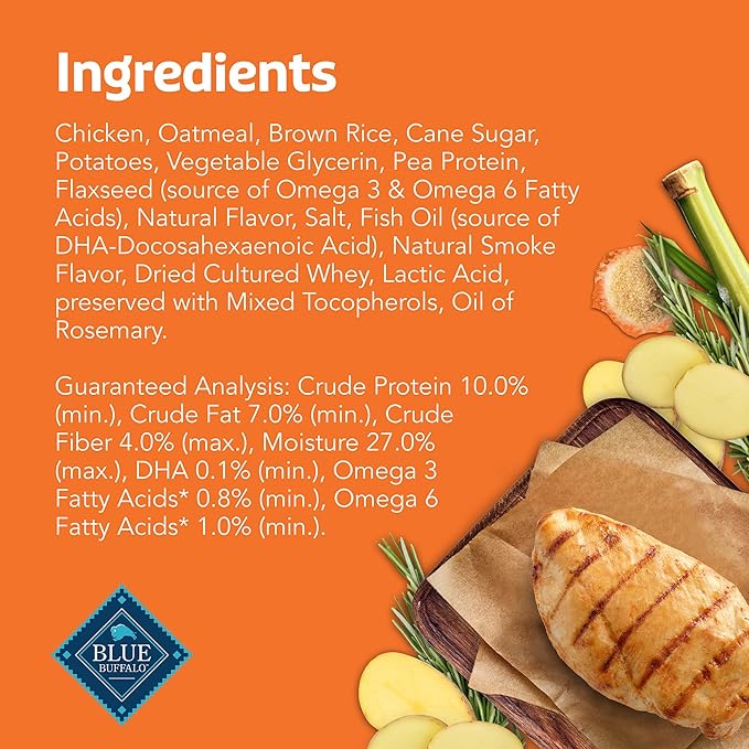 Blue Buffalo Boo Bits Soft & Chewy Halloween Dog Treats, Tasty Chicken Recipe, 4.5-oz. Bag