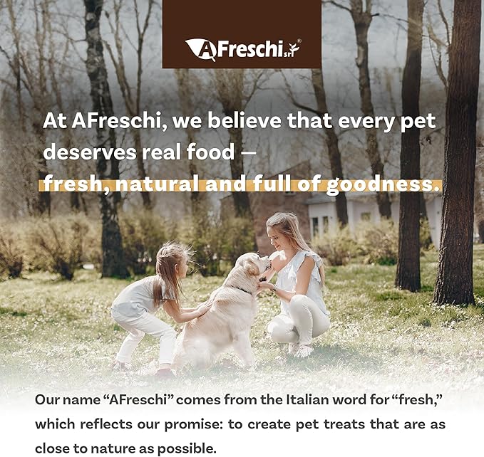 A Freschi srl Air-Dried Puppy & Adult Dog Food - Real Chicken Recipe | Grain-Free | High-Protein for Toy, Small & Large Breeds | Ideal for Picky Eaters, 1 lb Starter Bag