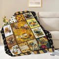 Bee Throw Blanket Bee Stuff Gifts for Kids Girls Boys Adults Women Men Soft Cozy Warm Plush Fluffy Fuzzy Fleece Blanket Decor 50''X60''