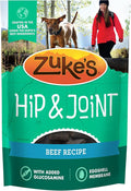 Zuke’s Hip and Joint Support Dog Treats for Adult Dogs of All Sizes, Senior Dog Treats made with Real Beef, 16 oz. Resealable Pouch - 6 oz. Bag