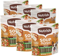 Nutrish Soup Bones Minis Premium Dog Chews with Real Chicken & Veggies, 16 Chews (Rachael Ray) (Pack of 6)
