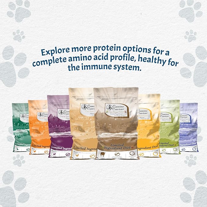 Canine Caviar - Wild Ocean: Herring & Teff Alkaline Dry Dog Food, Limited Ingredients, Gluten-Free, Based on Science & Research, Veterinary Alternative Diet (11 Pound Bag)