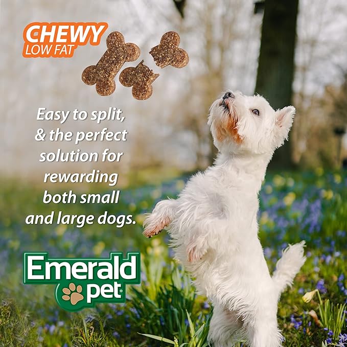 Emerald Pet Little Chewzzies Wheat Free Training Dog Treats — Healthy and Tasty Natural Dog Chews with Real Meat or Peanut Butter — Limited Ingredient Dog Treats Made in The USA — Peanut Butter, 5 oz