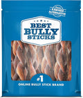 Best Bully Sticks 4-5 Inch Braided Bully Sticks - 1 lb (Pack of 1) - Natural, Easily Digestible, Limited Ingredient, Healthy Dog Treats, Free-Range Grass-Fed