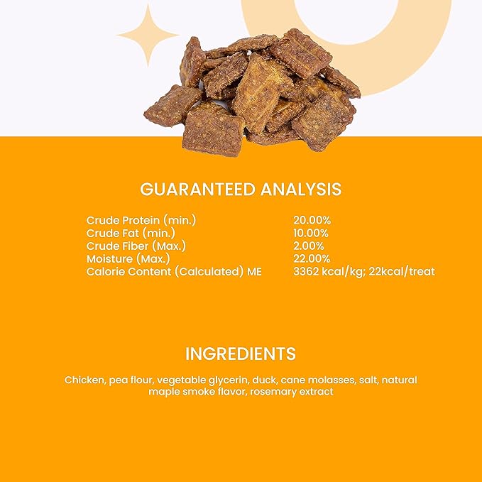 I and love and you Nice Jerky Bites - Grain Free Dog Treats, Chicken + Duck, 4-Ounce, Pack of 1