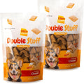 Ultra Chewy Double Stuff Cheese - Crunchy Dog Treats with Creamy Filling - Made in USA - Irresistible Flavor - Ideal for Medium/Large Dogs - 2 Packs