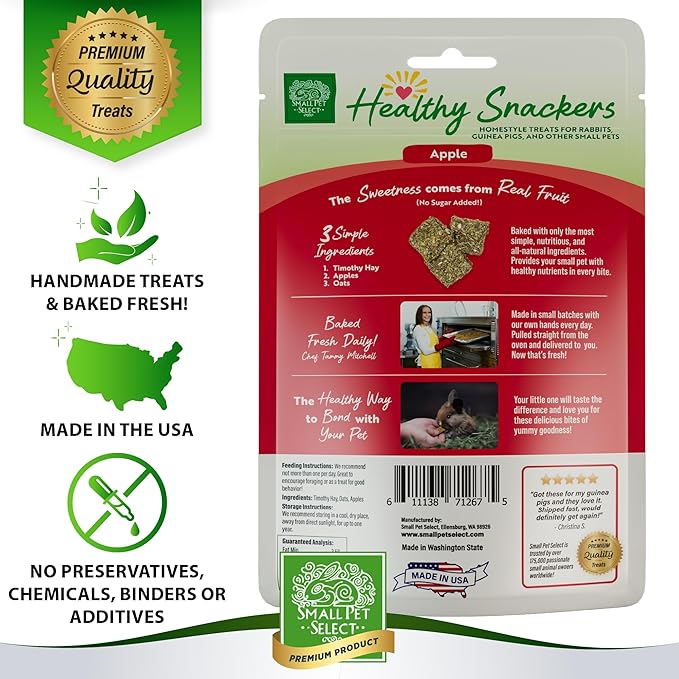 Small Pet Select - Healthy Snackers - Apple
