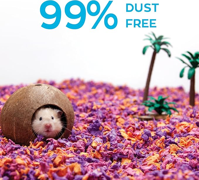 Carefresh Dust-Free Beach Party Natural Paper Small Pet Bedding with Odor Control, 23L (Pack of 2)