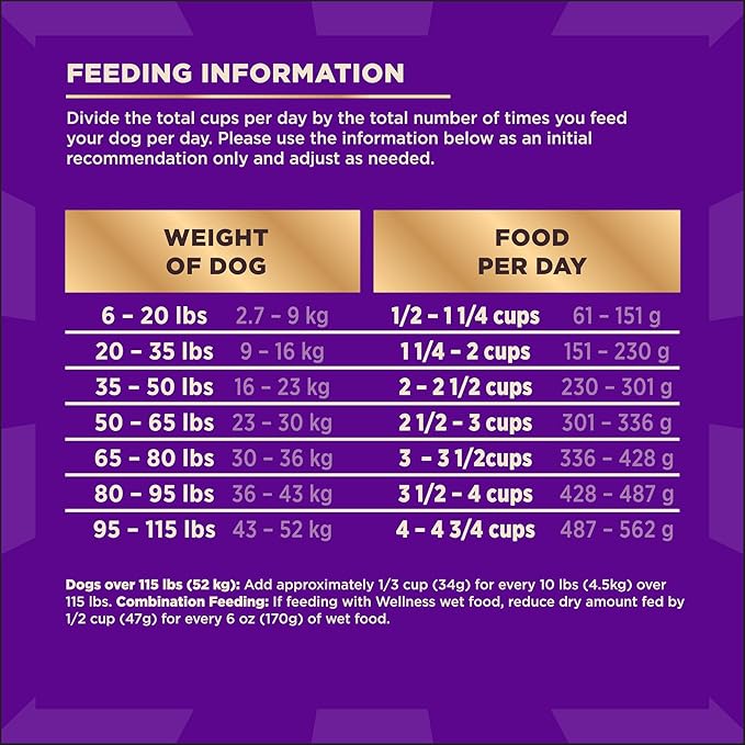 Wellness CORE+ Dry Dog Food with Freeze Dried Pieces, Grain Free, High Protein, Natural, Ocean Whitefish, Herring, & Salmon Recipe, (10-Pound Bag)