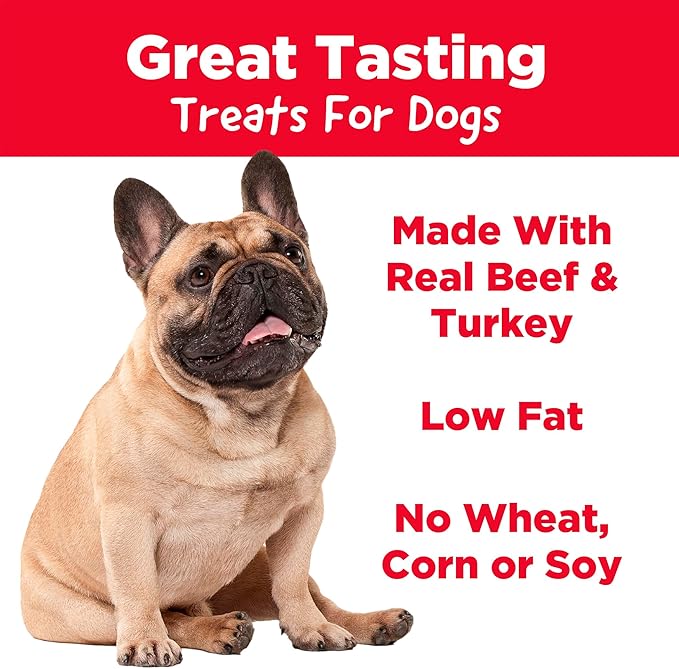 Country Kitchen Beef & Turkey Meaty Sticks Soft Chew Dog Treats, Great Tasting, Made with Real Beef & Turkey, 25 oz