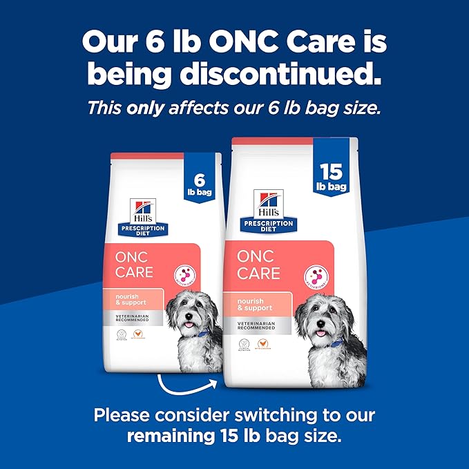 Hill's Prescription Diet ONC Care Dry Dog Food, Chicken, 6 lb. Bag