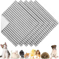Hahafelt 5 Pcs Waterproof Guinea Pig Fleece Bedding Blankets Absorbent Guinea Pig Cage Liner Washable Small Animal Pee Pad Reusable Pet Blanket Wash Cloth Bedding Mat Pad(Gray,12 x 12 Inch)