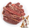 17.6oz Marbly Beef Strips for Dog Jerky Treats - Natural High Protein Beefhide for Dental Chews - Supports Hip & Joint Health - Dog Training Treats for Small & Large Dogs