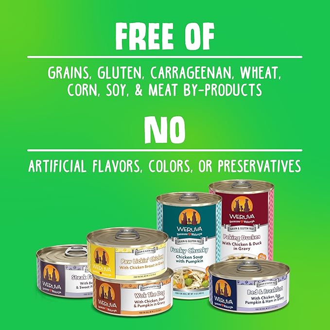 Weruva Classic Dog Food, Grandma's Chicken Soup with Chicken Breast & Veggies, 5.5oz Can (Pack of 24), Blue (4124)
