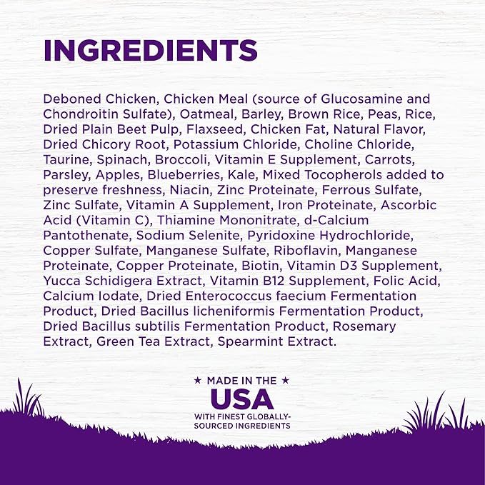 Wellness Complete Health Senior Dry Dog Food, Wholesome Grains, Natural, Age Advantage Chicken & Barley Recipe, (30-Pound Bag)
