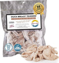 Fresh Is Best Whole Duck Breast Tenders – Made from Unsliced Whole Duck Breast Tenderloins – Raw Freeze Dried Cat Treats in Resealable Zipper Bag – High-Protein for Dogs & Cats – Made in the USA