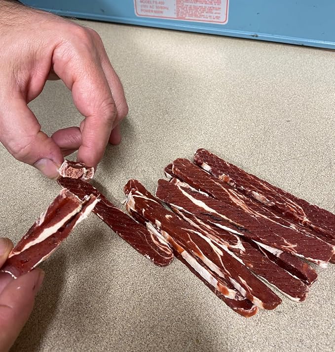 Oven Roasted Single Ingredient Treats for Dogs & Cats | Easy Chew (6.0, Marbled Beef Flank Strips)