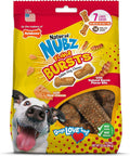 Nylabone Nubz Flavor Bursts Natural Dog Chews for Small Dogs, Long Lasting Chew Bones Made in the USA, Grain-Free Dog Treats, Bacon & Cheese Flavor, for Dogs Over 30 lbs. (7 Count)