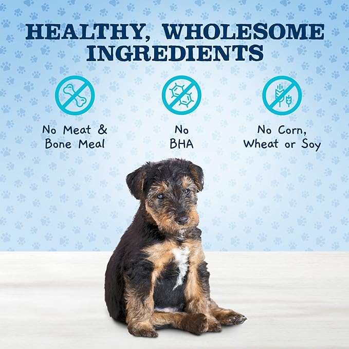 Blue Buffalo Baby Blue Crunchy Biscuits with DHA, Crunchy Dog Treats for Puppies, Made with Natural Ingredients, Oatmeal & Banana, 8-oz. Bag (Pack of 2)