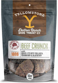 Yellowstone Limited Ingredient Dog Jerky – Air Dried Beef Collagen Crunch – Crunchy & Chewy Texture – Single Protein – Made in USA – 16 oz