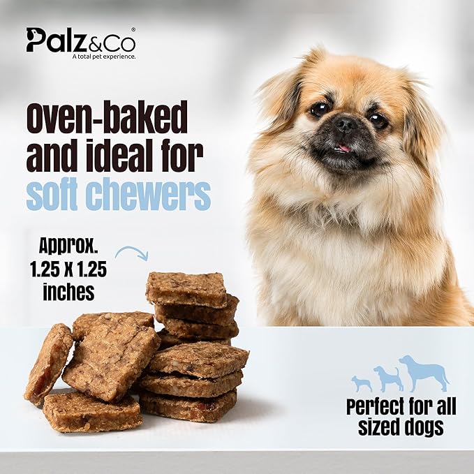 Palz&Co Lambdog Lamb Bites 6oz - 100% Natural Single Ingredient Dog Treats, Grain-Free, High Protein, Chewy Texture