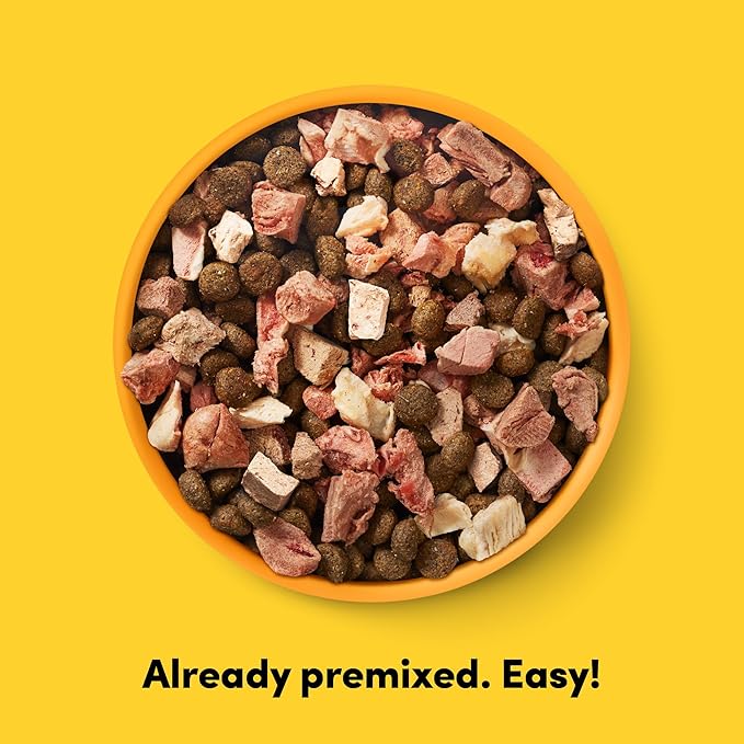 RawMix50 Chicken Organs Dog Food, 50% Freeze-Dried Raw, High Protein, Includes Kibble, No Corn or Wheat, 2lb