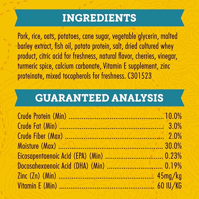 Zuke's Puppy Naturals Dog Training Treats, Pork & Chickpea Recipe, Nutrient-Rich Mini Dog Treats for Training, Grain Free Puppy Treats, 5 OZ Bag (Pack of 1)