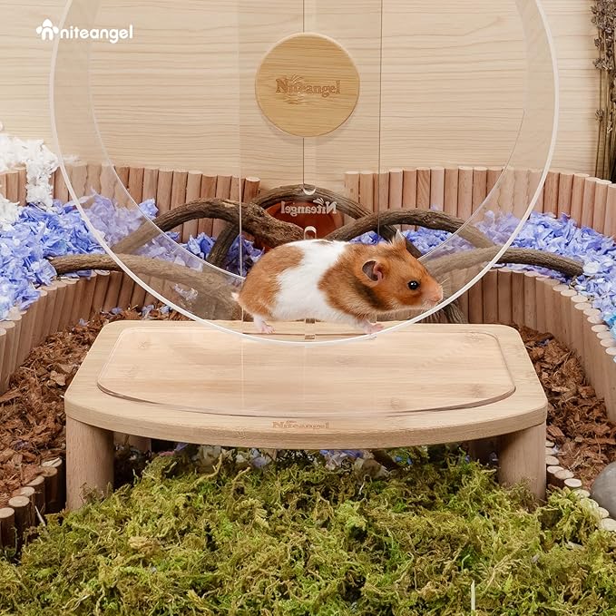 Niteangel Anti-Slide Hamster Wheel Platform - Fits Niteangel Super-Silent, Wooden, Acrylic & Cloud Series Wheels (Medium)