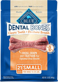 Blue Buffalo Dental Bones Small Natural Dental Chew Dog Treats Bag Value Pack