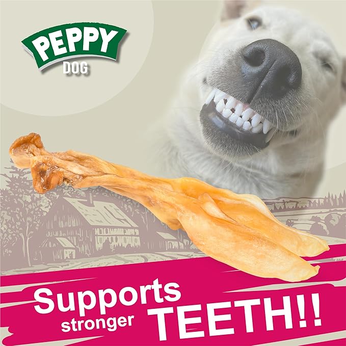 Rabbit Ears no Fur Dog Treats (20 pcs)| All-Natural, Hypoallergenic, Dehydrated Chews | Supports Dental Hygiene & Digestion | Ideal for Small, Medium & Large Dogs