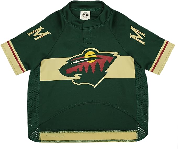 Pets First NHL Pet Jersey - Minnesota Wild Dog Jersey, XX-Large. A Premium Big Jersey for Dogs & Cats to Look just Like The Real Hockey Player