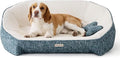 Cooling Orthopedic Dog Bed Medium Size Dog, High-Resilience Memory Foam Support, All-Season Comfort Pet Bed with 3 Washable Removable Cover & Waterproof Liner, Never Sag Dog Couch with Bone Toy