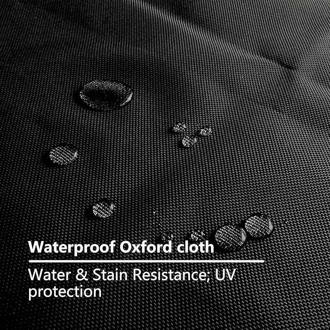 Dog Bed Cover Replacement Washable 44" L x 32" W x 4" H for Orthopedic, Cooling Gel and Memory Foam Pet Bed, Waterproof 600D Oxford Fabric, Cover Only (Black)