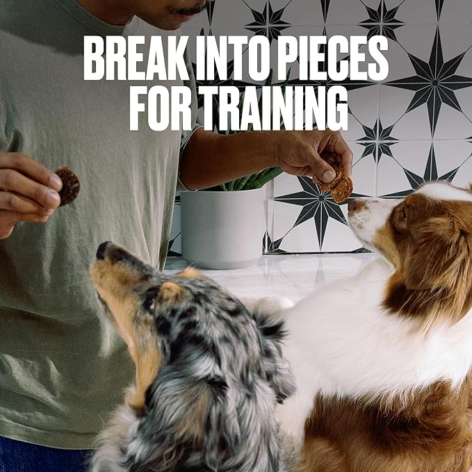 Nom Nom Beef & Blueberry Flavored Treats - Dog Snacks for Training, Rewards, and Mealtime Toppers - No Artificial Flavors or Colors - Prepared in The USA for Dogs 7oz