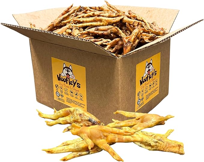 Woofley's Chicken Feet (100 Count)- Chicken Feet Dog Treats - Natural Dog Chews and Treats