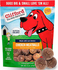 Clifford The Big Red Dog Soft Training Treats for Puppies and Dogs – Healthy, High Protein, Grain Free, Soft Puppy Treats for Small Dogs and Large – Real Chicken Mini Meatballs – 6oz