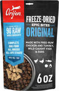 ORIJEN Epic Bites Freeze-Dried Dry Dog Food Original Recipe 6oz Bag