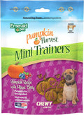 Emerald Pet Pumpkin Harvest Mini Trainers with Blueberris and Cranberries Chewy Dog Treats Made in The USA, Pumpkin with Mixed Berry 6oz (Mixed Berry Mini)