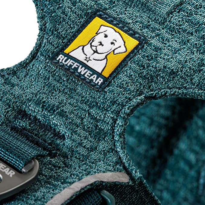 Ruffwear, Front Range Flex Dog Harness, Engineered Knit Construction for Ultimate Fit and Mobility, Lightweight Flexible Everyday Harness with Dual Leash Clips, Deep Teal, XXX-Small